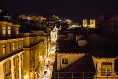Lisbon, Portugal at night