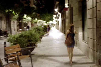 Barcelona, Spain at night