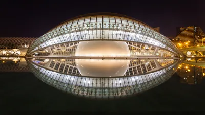 Valencia, Spain at night