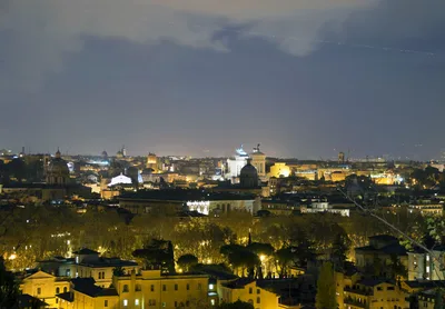 Rome, Italy at night