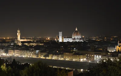 Florence, Italy at night