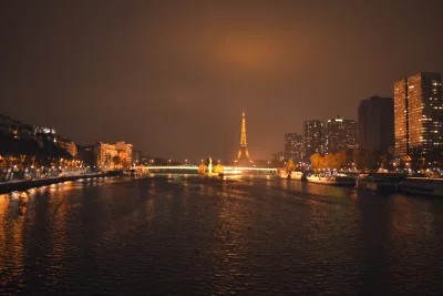 Paris, France at night