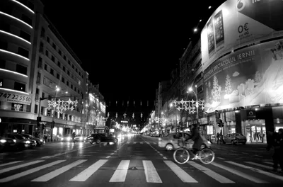 Bucharest, Romania at night