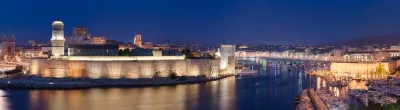 Marseille, France at night