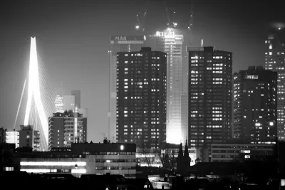 Rotterdam, Netherlands at night