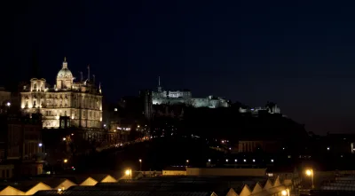 Edinburgh, United Kingdom at night