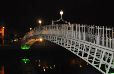 Dublin, Ireland at night