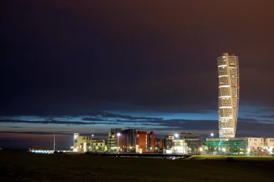 Malmo, Sweden at night