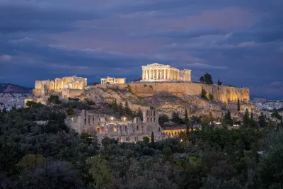 Athens, Greece at night