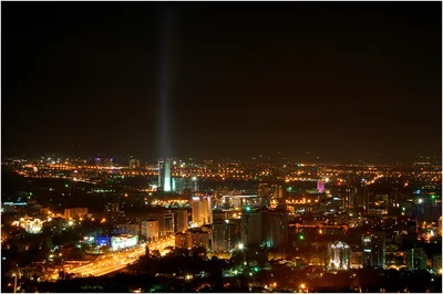 Almaty, Kazakhstan at night