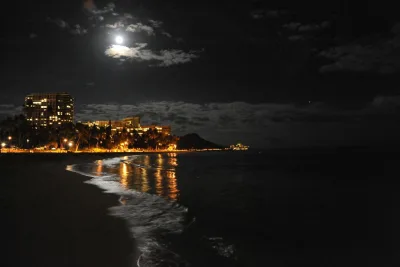 Honolulu, United States at night