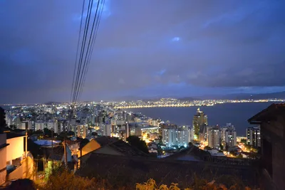Florianopolis, Brazil at night