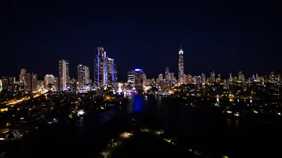 Gold Coast, Australia at night